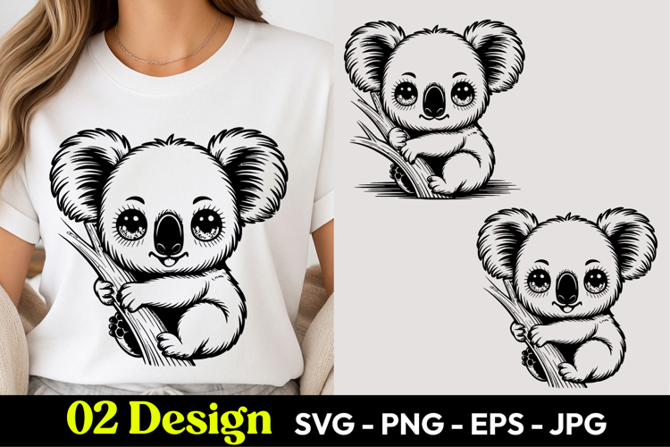 Adorable Koala SVG PNG