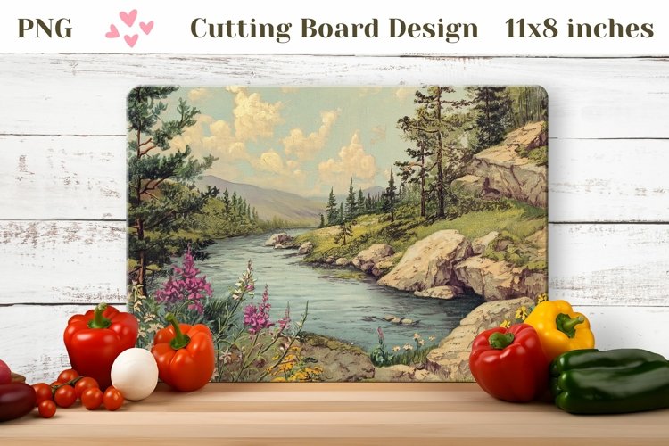 Forest Cutting Board Sublimation, Wild Nature Cutting Board
