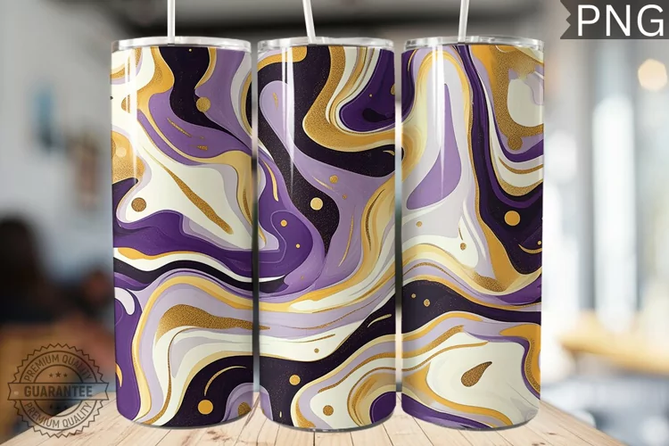 Abstract pattern Tumbler Warp - High Quality 300 Dpi