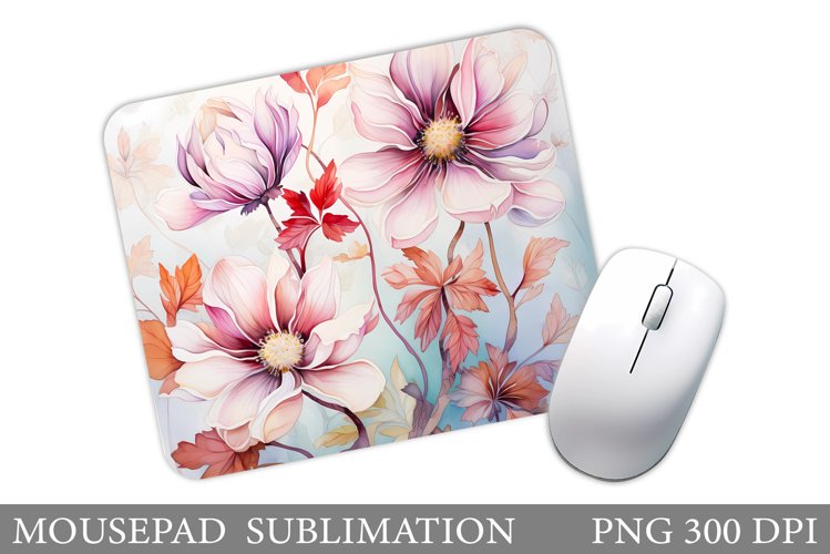 Wildflowers Mouse Pad. Flowers Mouse Pad Sublimation