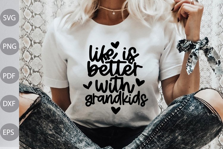 thumbnail image 2 of CIANMGD Life Is Just Better With Grandkids Wood Picture Frame, Grandparents Day 2 of 9