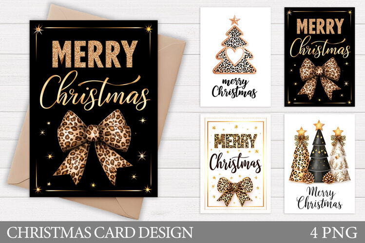 Merry Christmas Card Design. Christmas Card Printable example image 1