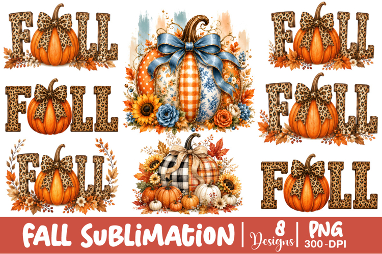 Coquette Patchwork Fall Pumpkin PNG, Trending Halloween PNG