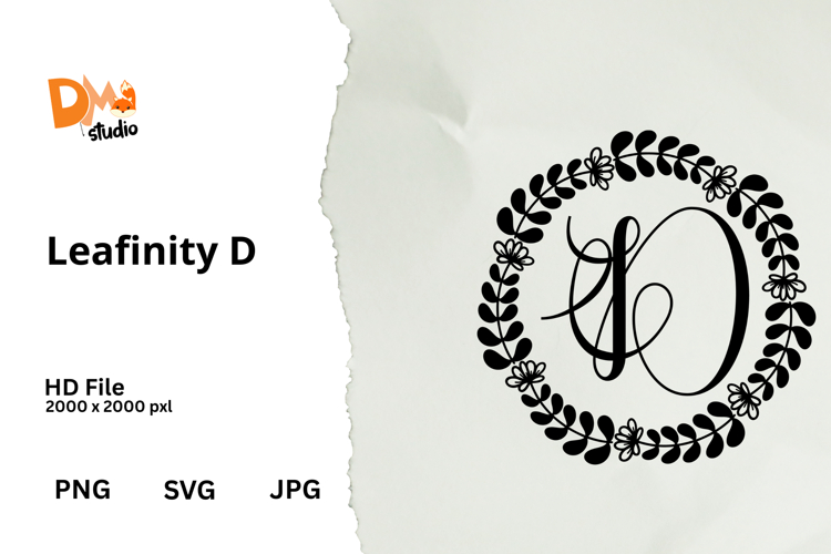 Floral Monogram Letter Svg Image 21