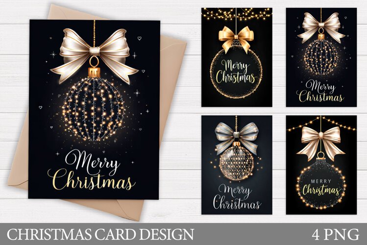 Merry Christmas Card Design. Christmas Card Printable example image 1