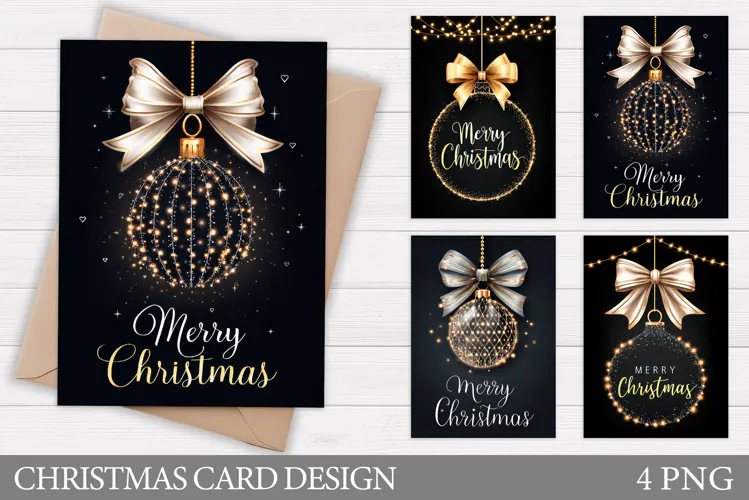 Merry Christmas Card Design. Christmas Card Printable