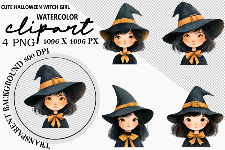 Cute Witch Clipart Image 10