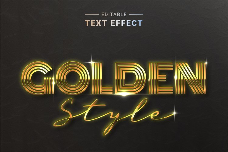 Editable Text Effect for Illustrator. Vector Graphic styles example image 1