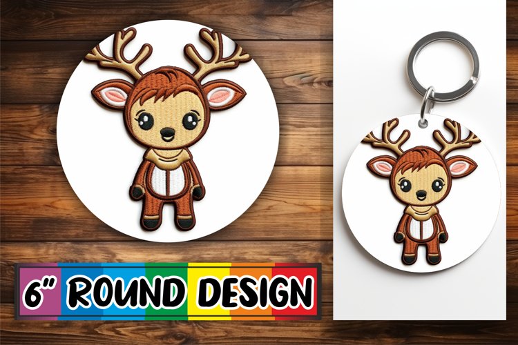 Yuletide Embroidered Circular Sublimation Winter Decor
