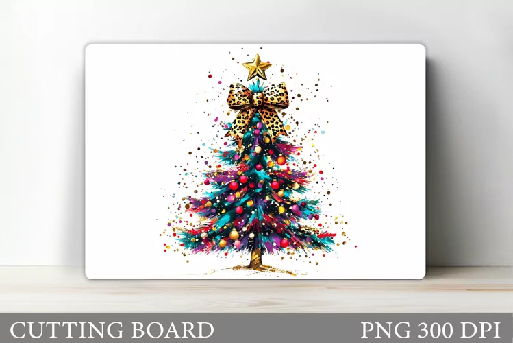 Christmas Tree Cutting Board. Christmas Tree Sublimation