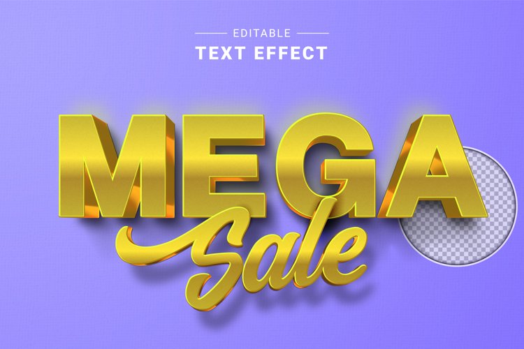 Editable Text Effect for Illustrator. Vector Graphic styles example image 1