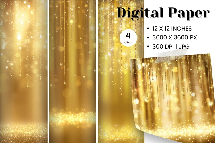 gold glitter Background Wallpaper Sparkles Digital Paper_16