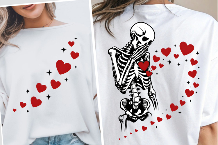 Valentines Day Skeleton PNG, Funny Valentine Day PNG, love