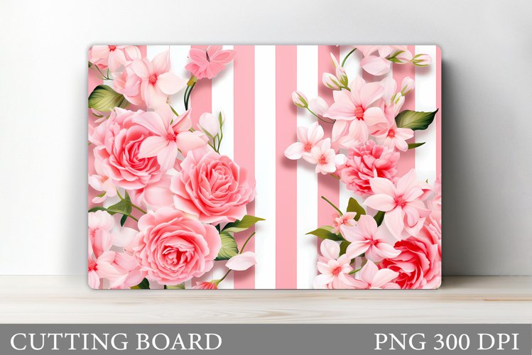 Flowers Cutting Board. Roses Cutting Board Sublimation
