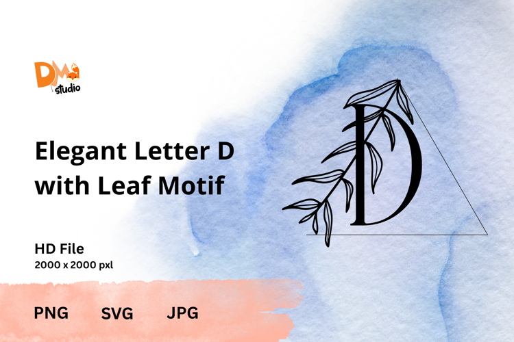 Leaf Monogram Svg Image 22