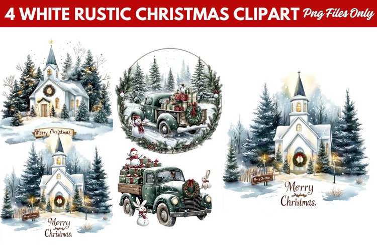 Rustic Christmas Clipart Image 15
