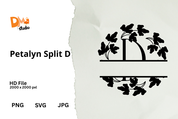 Floral Monogram Letter Svg Image 2