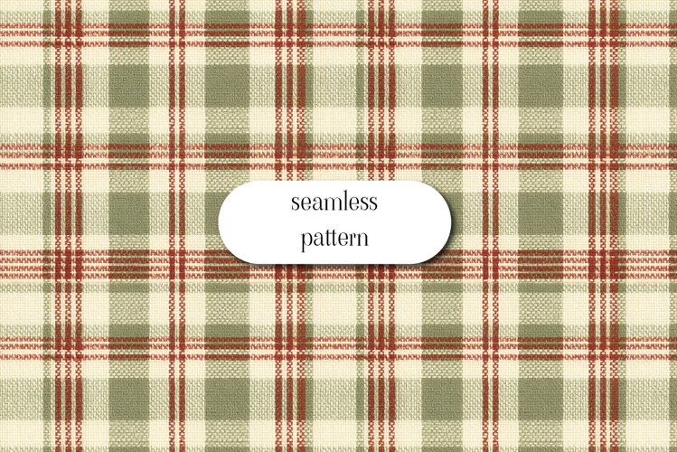 Sage Green Tartan Pattern | Seamless Plaid Digital Paper