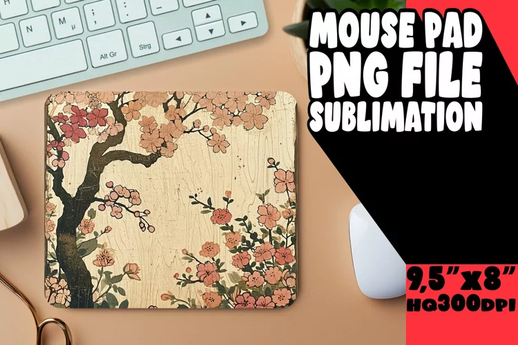 Springtime Arboretum: Tree Pattern Mouse Pad