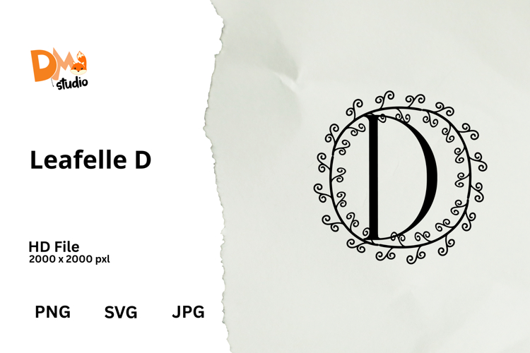 Floral Monogram Letter Svg Image 17