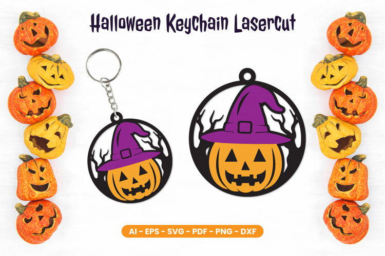 Halloween Keychain Lasercut