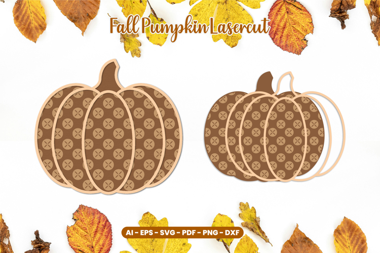 Fall Pumpkin Lasercut - Autumn Lasercut