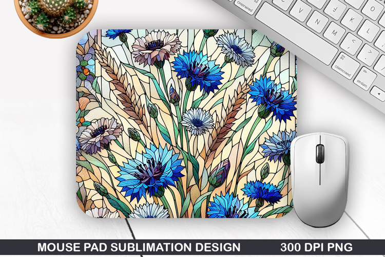 Mouse Pad Sublimation, Summer Flower Mouse Pad PNG Design
