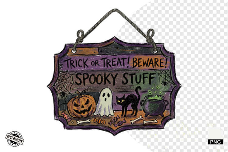 Halloween Signspot Clipart example image 1