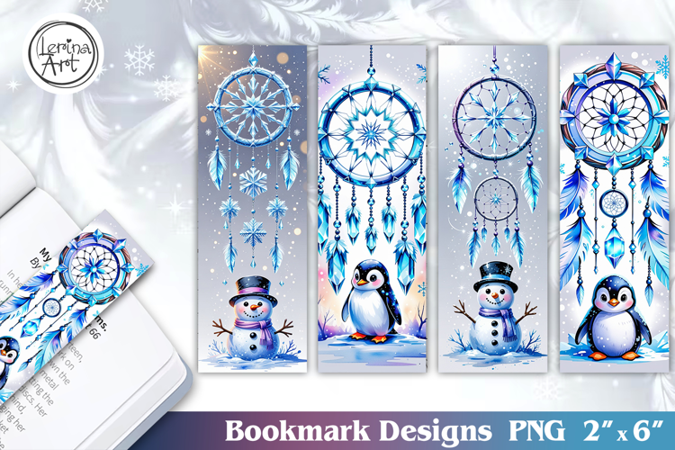 Winter Snow Tale Bookmarks | Printable Bookmark 4 PNG