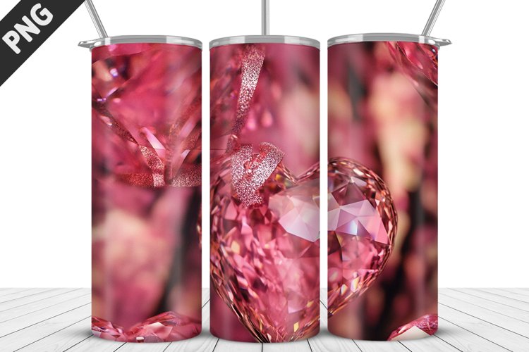 Lovely Hearts Tumbler Design | Valentines Day Tumbler Wrap