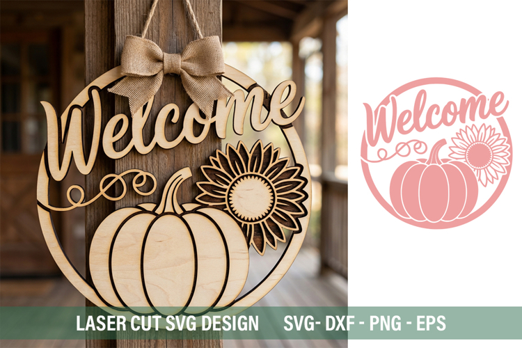 Welcome SVG - Laser Cut Design