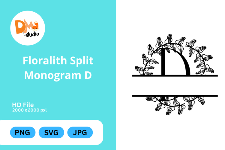 Floralith Split Monogram