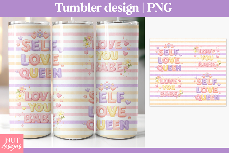 Anti Valentine tumbler Mental Health quote Self Love Tumbler