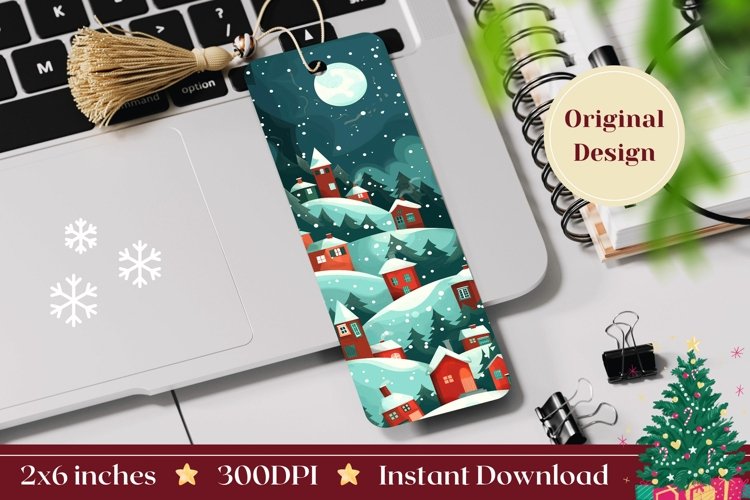 Printable Christmas Bookmark Image 23