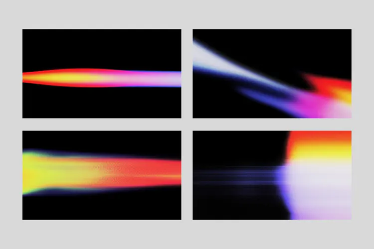 Dark Neon Beams 4 Grainy Backgrounds