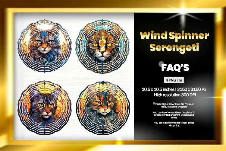 Serengeti Wind Spinner Sublimation - 04 Variation