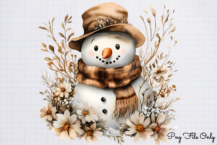 Snowman Clipart Image 15
