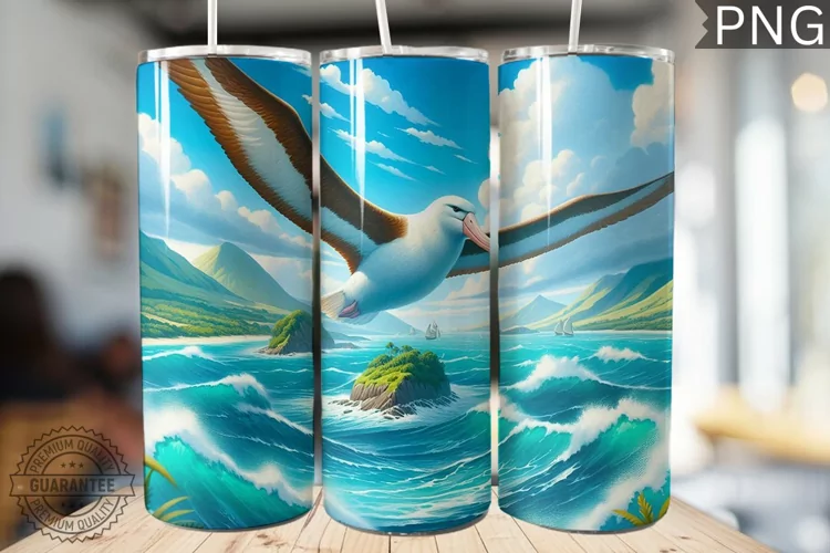 Albatross Tumbler Wrap - Albatross Tumbler Design