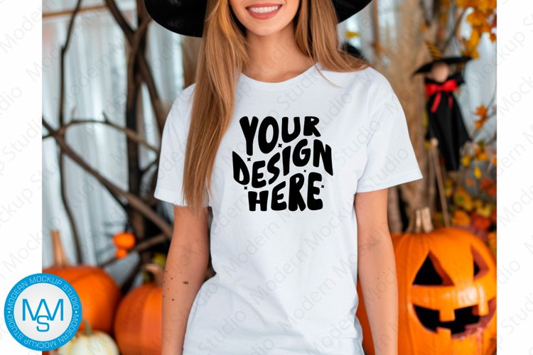 White Tshirt Mockup Image 6