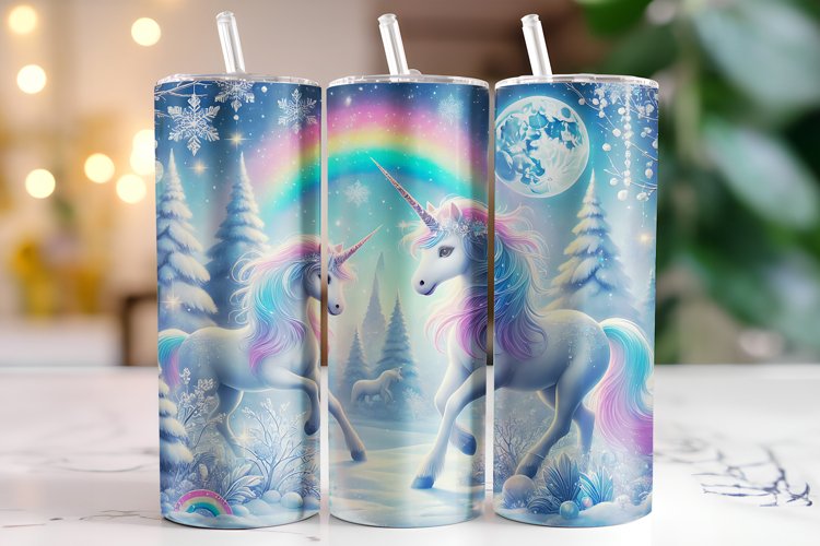 Unicorn Tumbler Wrap | Sublimation | Tumblers example image 1