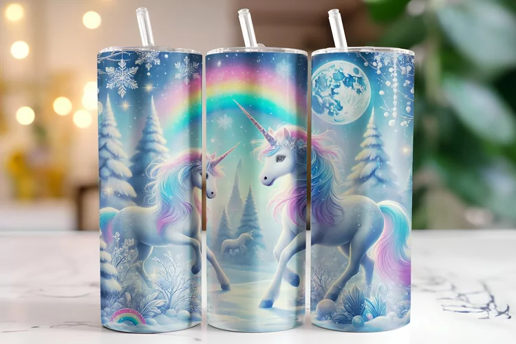 Unicorn Tumbler Wrap | Sublimation | Tumblers
