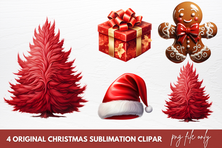 Christmas Watercolor Clipart Image 7