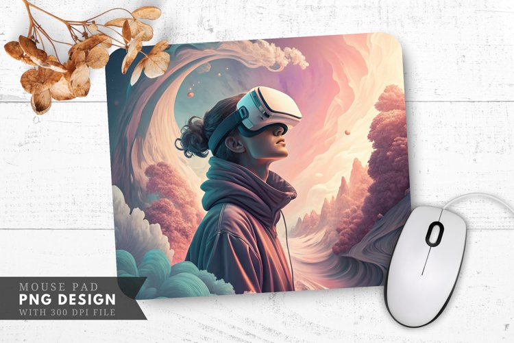 Virtual Reality Experience Mouse Pad PNG Design example image 1