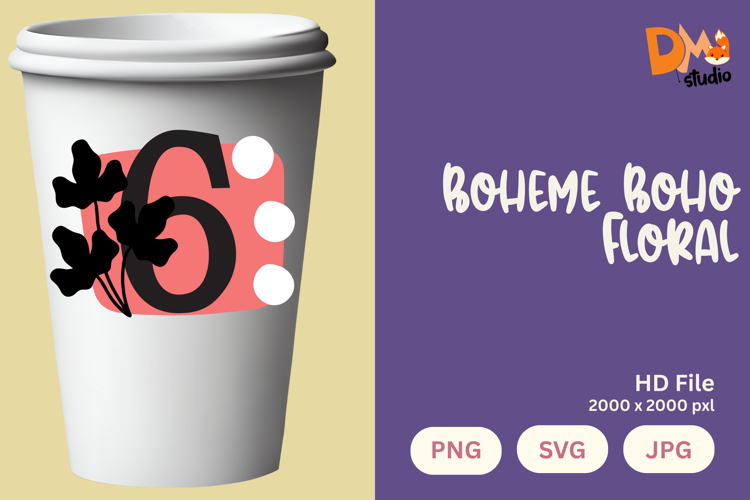 Boheme Boho Floral Monogram