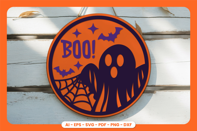 Halloween Round Sign Lasercut
