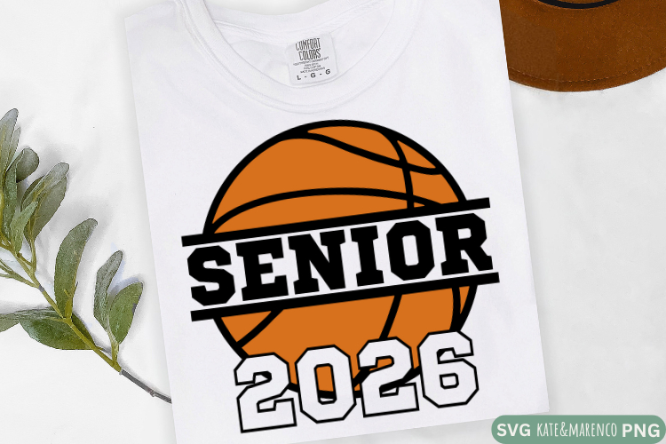 Basketball SVG | Senior 2026 SVG | Senior Basketball PNG SVG