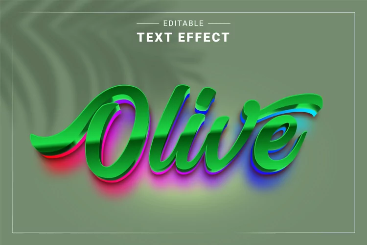 Editable Text Effect for Illustrator. Vector Graphic styles