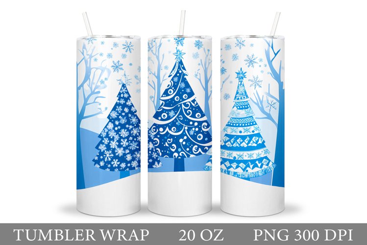 Christmas Tree Tumbler Sublimation. Christmas Tumbler Design