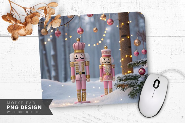 Nutcracker Wonderland Festive Magic Mouse Pad PNG