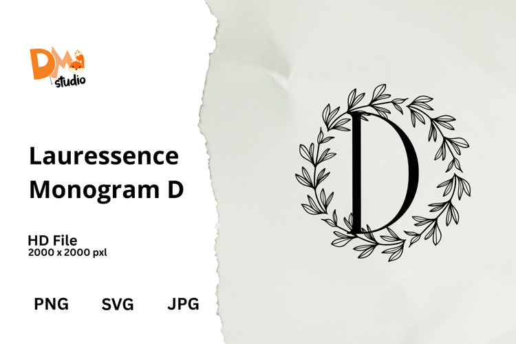 Floral Monogram Letter Svg Image 4